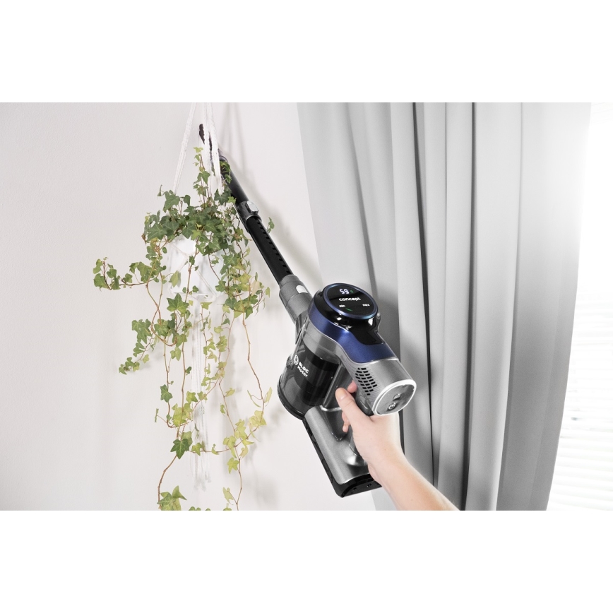 Concept VP6040 - Aspirateur balai manuel 2en1 ICONIC ANIMAL TELESCOPE 200W/22,2V 2200 mAh bleu