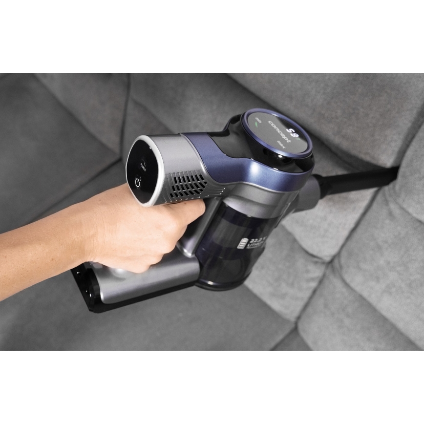 Concept VP6040 - Aspirateur balai manuel 2en1 ICONIC ANIMAL TELESCOPE 200W/22,2V 2200 mAh bleu