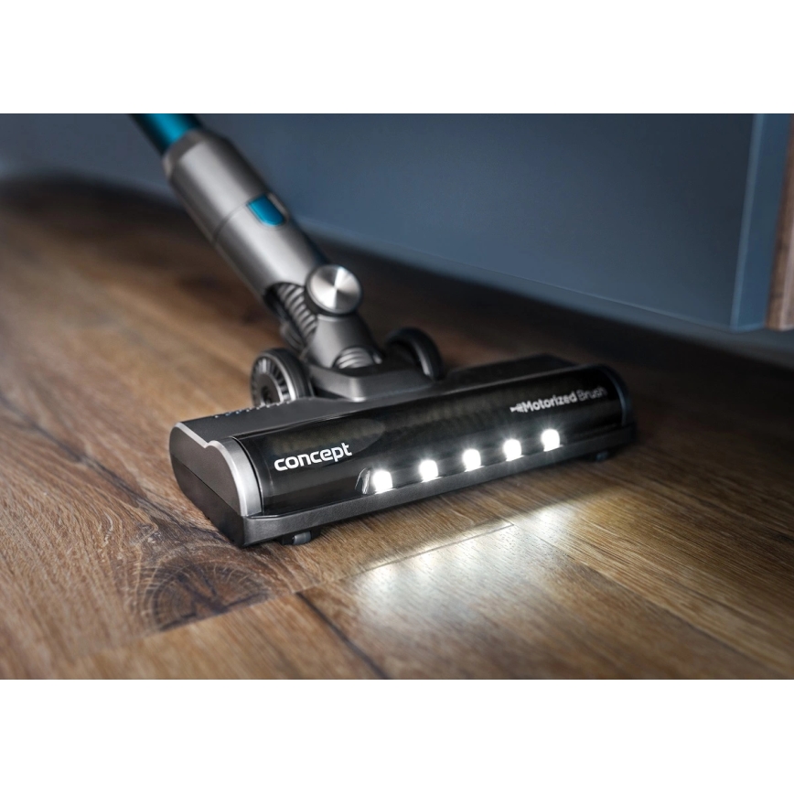 Concept VP6045 – 2-in-1 Akku-Stiel- und Handstaubsauger ICONIC SUCTION PRO, 450 W / 29,6 V, 2500 mAh, blau