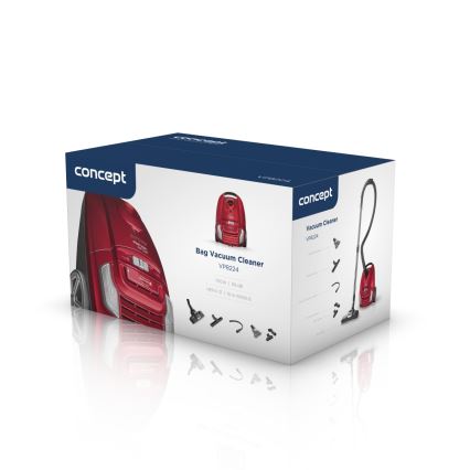 Concept VP8224 - Aspirateur à sac REFRESH CAR&PET 3,5 l 700W/230V rouge