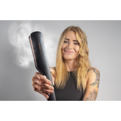Concept VZ6010 - Lisseur de cheveux à vapeur avec affichage LED ELITE STEAM BOOST 54W/230V noir