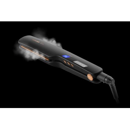 Concept VZ6010 - Lisseur de cheveux à vapeur avec affichage LED ELITE STEAM BOOST 54W/230V noir