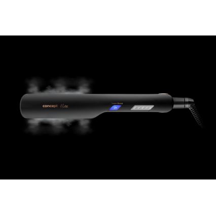 Concept VZ6010 - Lisseur de cheveux à vapeur avec affichage LED ELITE STEAM BOOST 54W/230V noir