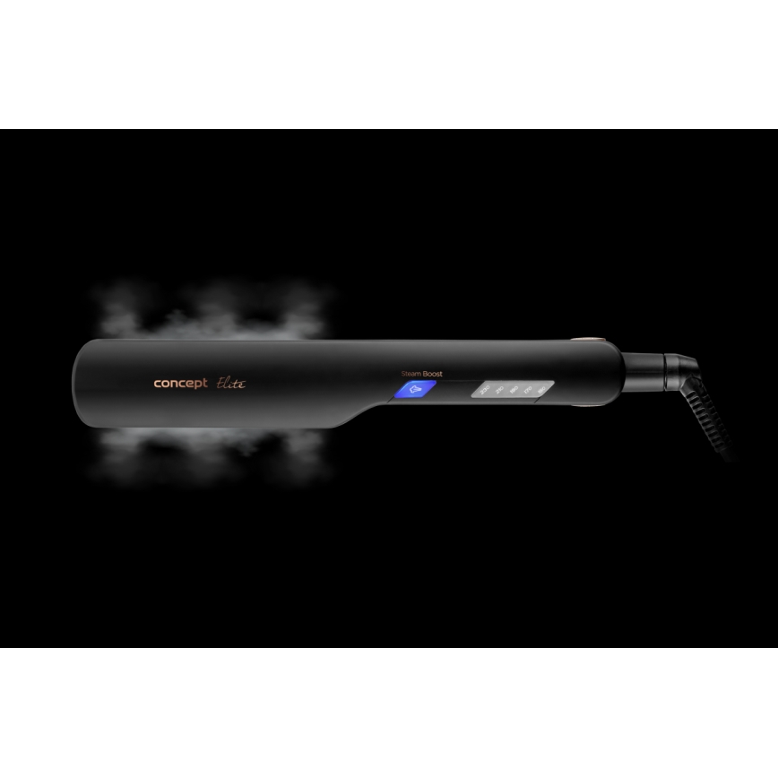 Concept VZ6010 - Lisseur de cheveux à vapeur avec affichage LED ELITE STEAM BOOST 54W/230V noir