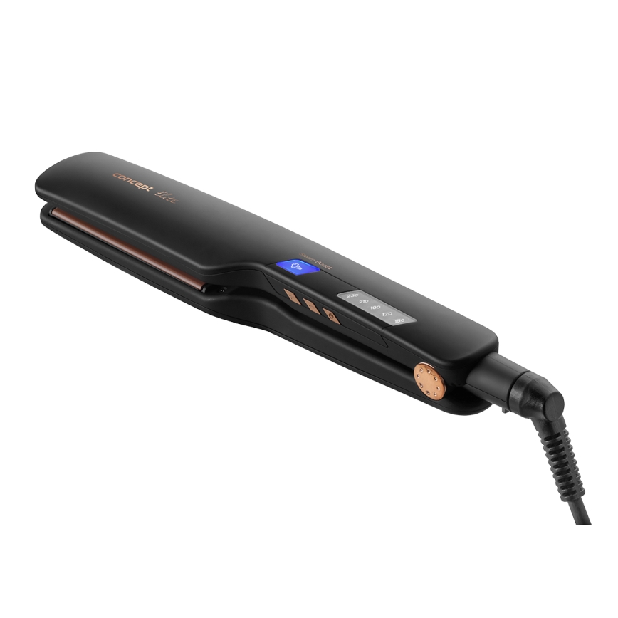 Concept VZ6010 - Lisseur de cheveux à vapeur avec affichage LED ELITE STEAM BOOST 54W/230V noir