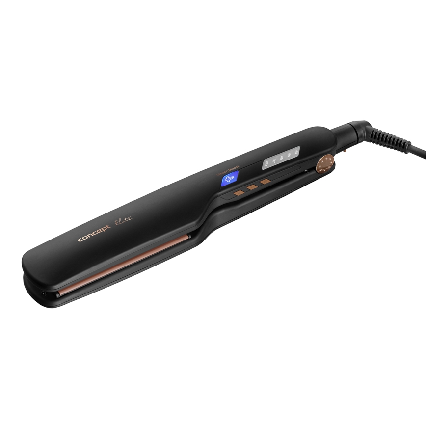 Concept VZ6010 - Lisseur de cheveux à vapeur avec affichage LED ELITE STEAM BOOST 54W/230V noir