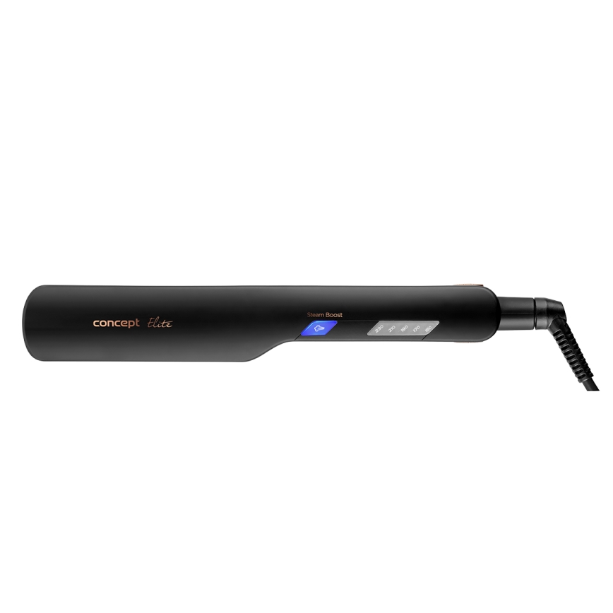 Concept VZ6010 - Lisseur de cheveux à vapeur avec affichage LED ELITE STEAM BOOST 54W/230V noir