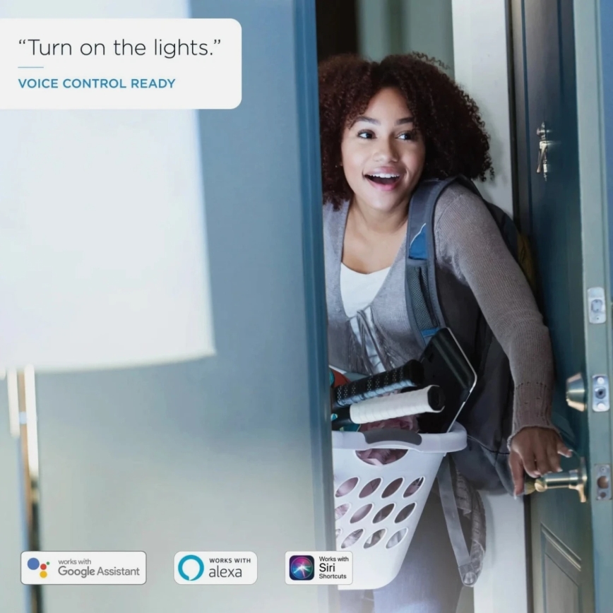 Confezione da 2 lampadine LED dimmerabili A60 E27/9W/230V 2700K Wi-Fi + telecomando - WiZ
