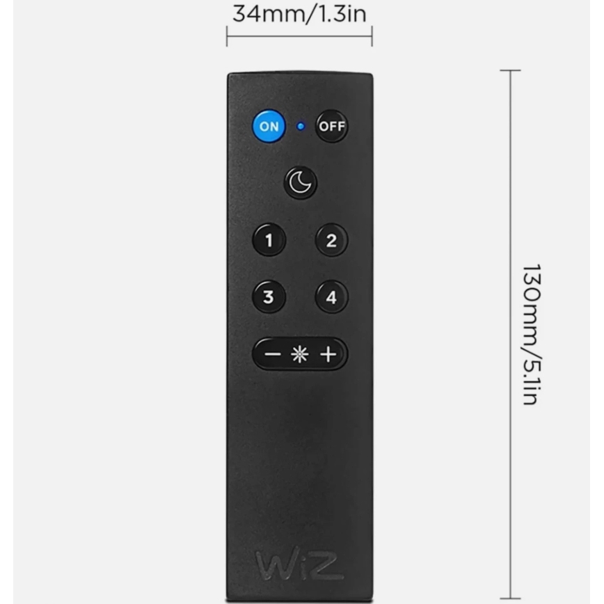 Confezione da 2 lampadine LED dimmerabili A60 E27/9W/230V 2700K Wi-Fi + telecomando - WiZ