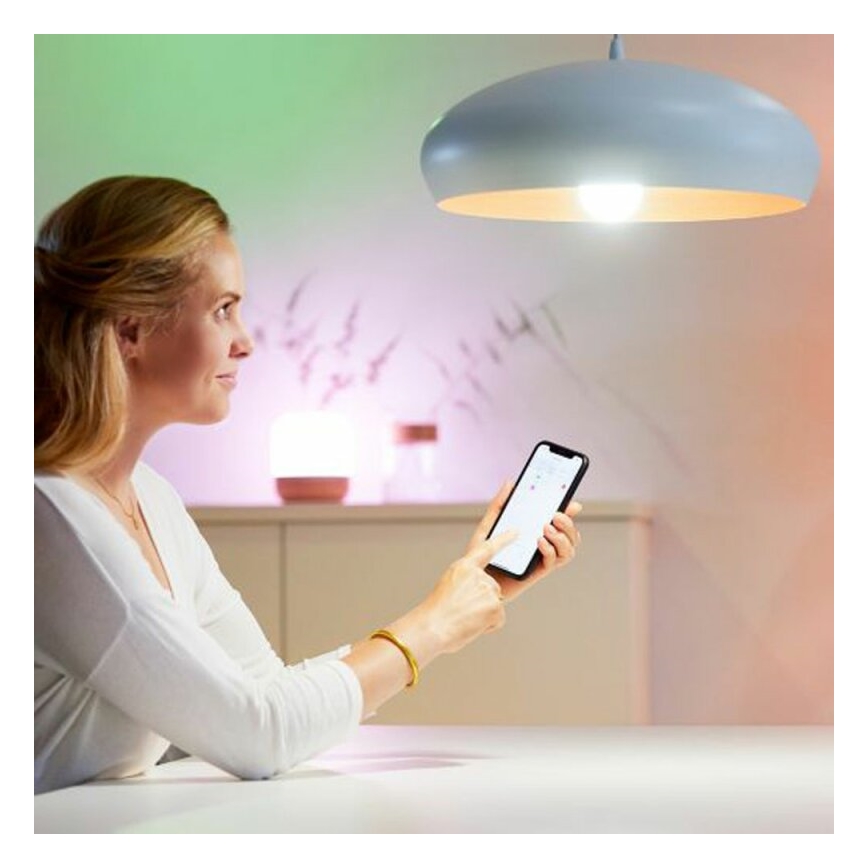 Confezione da 2 lampadine LED dimmerabili A60 E27/9W/230V 2700K Wi-Fi + telecomando - WiZ