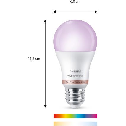 Set da 2 lampadine LED RGB dimmerabili Philips SMART A60 E27/12,5W/230V 2200-6500K