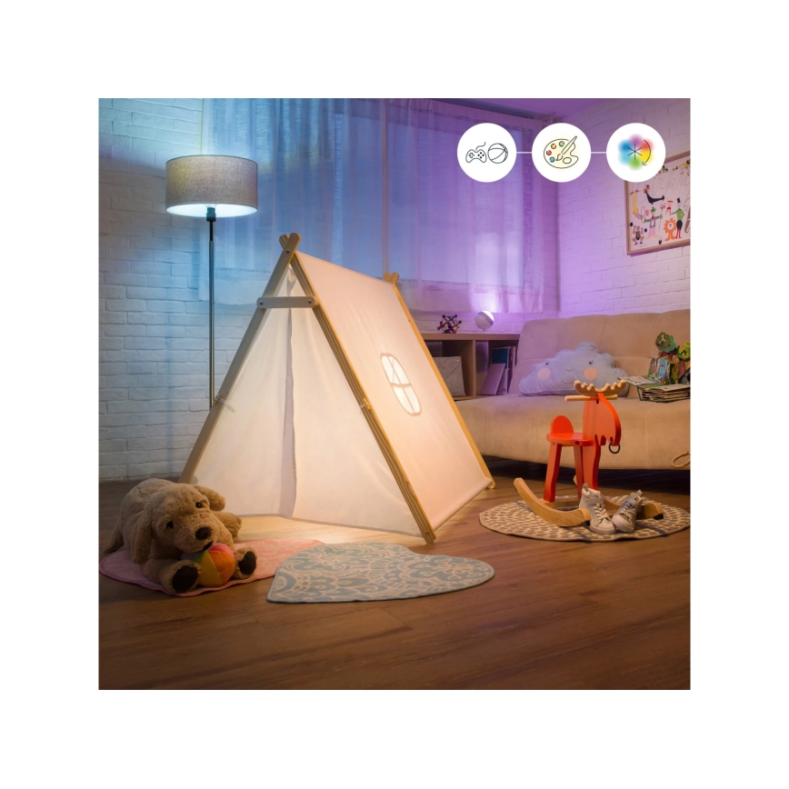 Set da 2 lampadine LED RGBW dimmerabili A60 E27/9W/230V 2200-6500K Wi-Fi + telecomando - WiZ