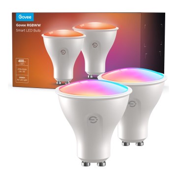 Confezione da 2 lampadine LED RGBWW dimmerabili MATTER GU10/4,8W/230V 2700-6500K Wi-Fi - Govee