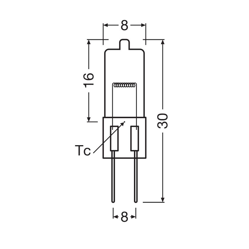 Confezione da 3 lampadine da forno HALOSTAR G4/20W/12V 2700K - Osram