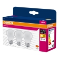 Confezione da 3 lampadine LED A60 E27/8W/230V 3000K - Osram