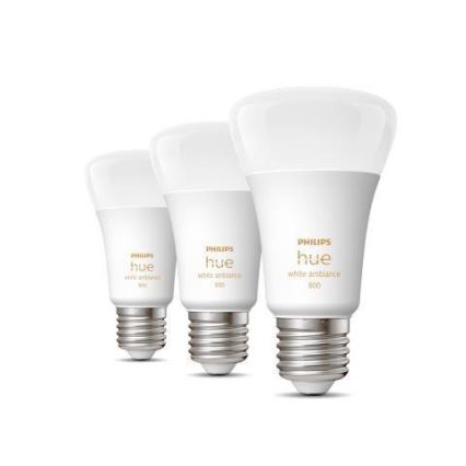 Confezione da 3 lampadine LED dimmerabili Philips Hue WHITE AMBIANCE A60 E27/6W/230V 2200-6500K