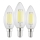 Confezione da 3 lampadine LED VINTAGE C35 E14/2,2W/230V 2700K - Eglo 110439