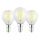 Confezione da 3 lampadine LED VINTAGE P45 E14/2,2W/230V 2700K - Eglo 110441