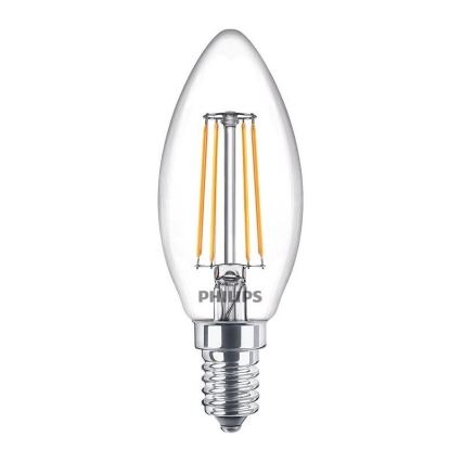 Confezione da 3 lampadine LED VINTAGE Philips B35 E14/4,3W/230V 2700K