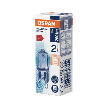 Confezione da 3 lampadine per forno HALOPIN G9/25W/230V 2700K - Osram