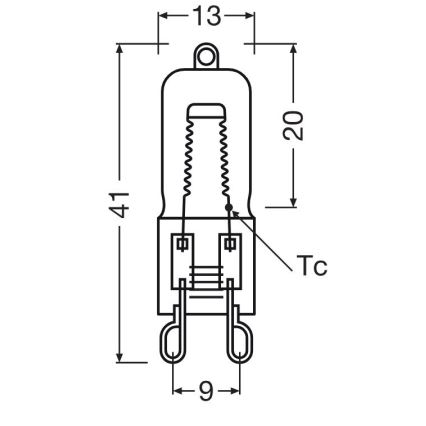 Confezione da 3 lampadine per forno HALOPIN G9/25W/230V 2700K - Osram