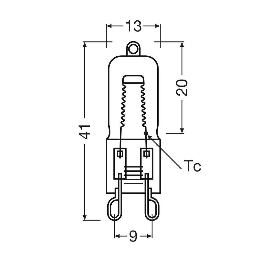 Confezione da 3 lampadine per forno HALOPIN G9/25W/230V 2700K - Osram