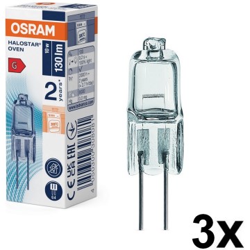 Confezione da 3 lampadine per forno HALOSTAR G4/10W/12V 2700K - Osram