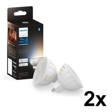 Confezione da 4 lampadine LED dimmerabili Philips Hue WHITE AMBIANCE GU5,3/MR16/5,1W/12V 2200-6500K