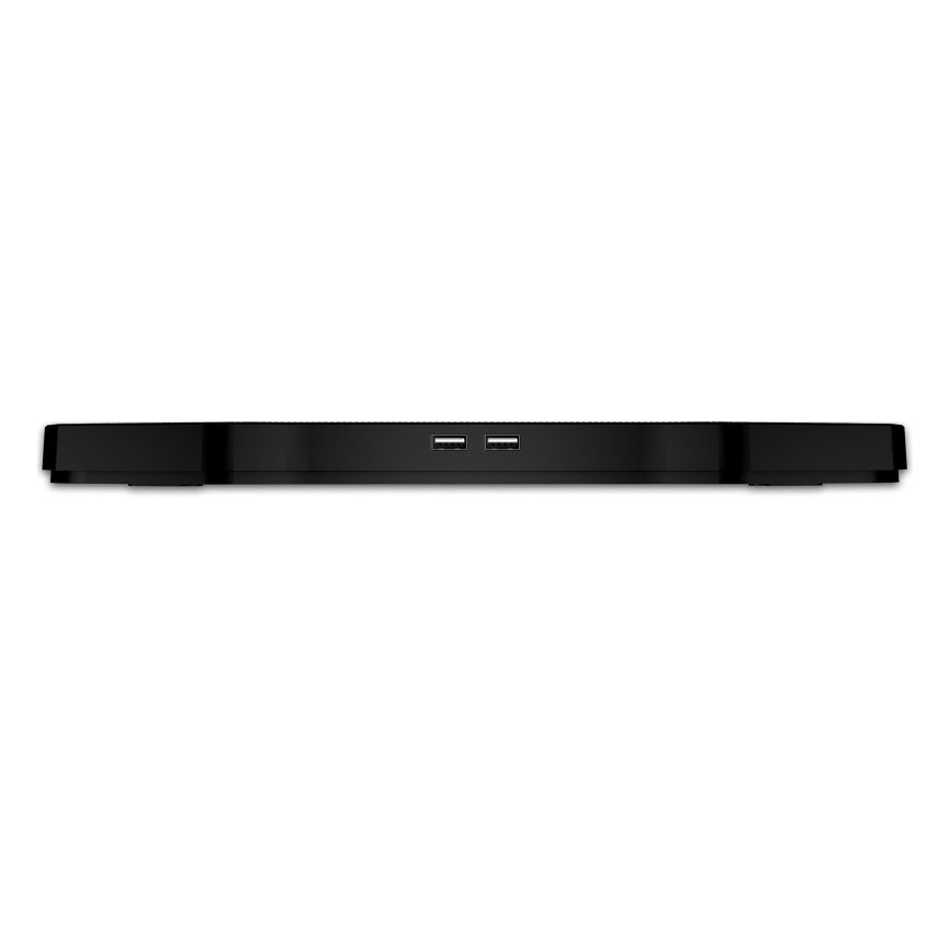 CONNECT IT CCP-2200-BK - Base ventilée pour ordinateur portable 4x ventilateur 2xUSB noir//bleu