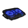 CONNECT IT CCP-2200-BK - Kühlpad für Laptop 4x Ventilator 2xUSB schwarz/blau