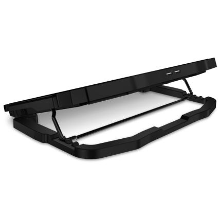CONNECT IT CCP-2200-BK - Pad di raffreddamento per laptop 4x ventilatore 2xUSB nero//blu