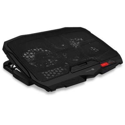 CONNECT IT CCP-2200-RD - Pad di raffreddamento per laptop 4x ventilatore 2xUSB nero/rosso