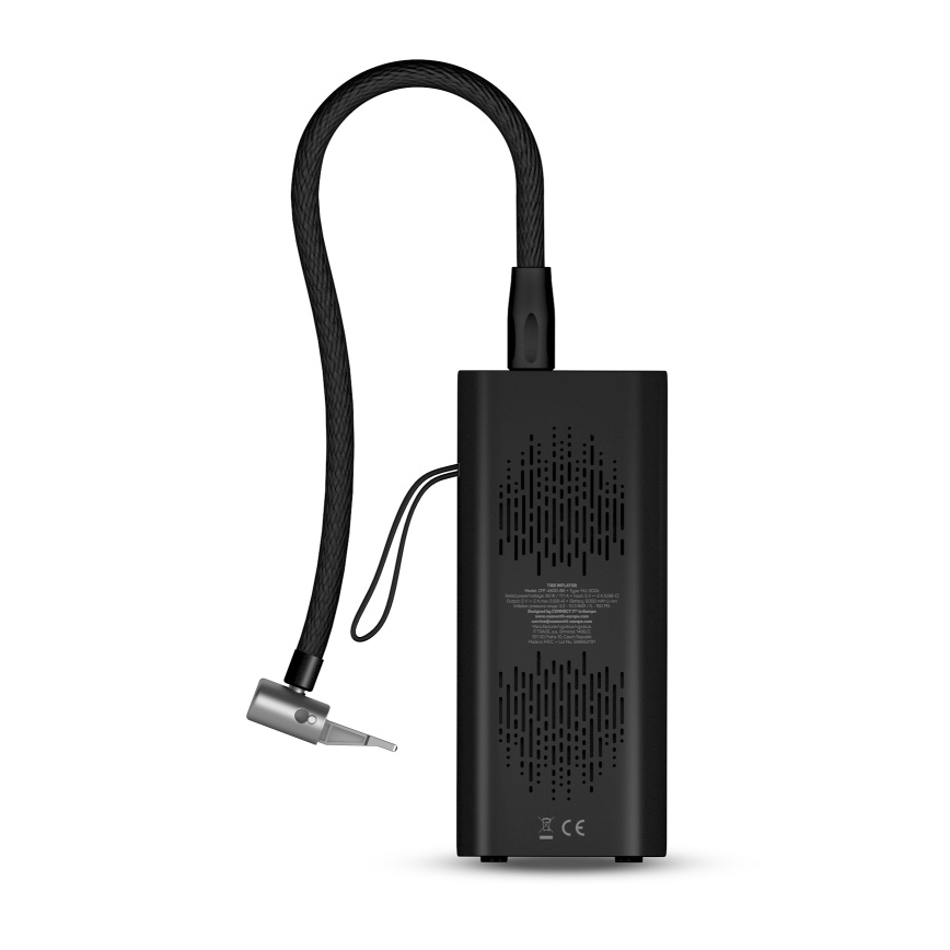 CONNECT IT CFF-4500-BK - Compresseur numérique de poche AirFlow 80W/6000 mAh noir