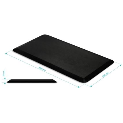 CONNECT IT CFH-4200-BK - Tappetino anti-fatica per i piedi nero