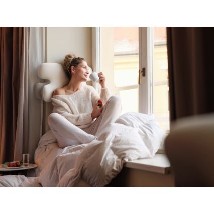 CONNECT IT CFH-6030-WH - Cuscino anatomico Virgo bianco/grigio