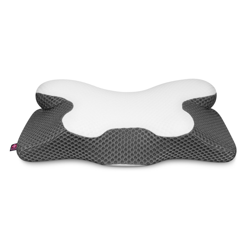 CONNECT IT CFH-6031-WH - Coussin anatomique Lyra blanc/gris