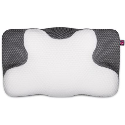 CONNECT IT CFH-6031-WH - Coussin anatomique Lyra blanc/gris