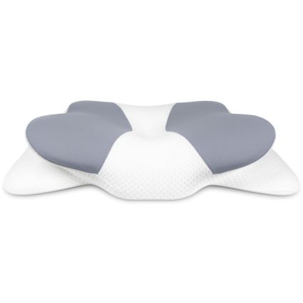 CONNECT IT CFH-6032-WH - Coussin anatomique Gemini blanc/gris