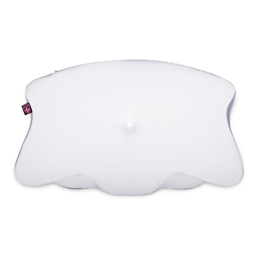 CONNECT IT CFH-6032-WH - Coussin anatomique Gemini blanc/gris