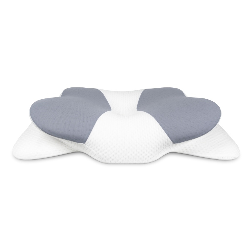 CONNECT IT CFH-6032-WH - Oreiller anatomique Gemini blanc/gris