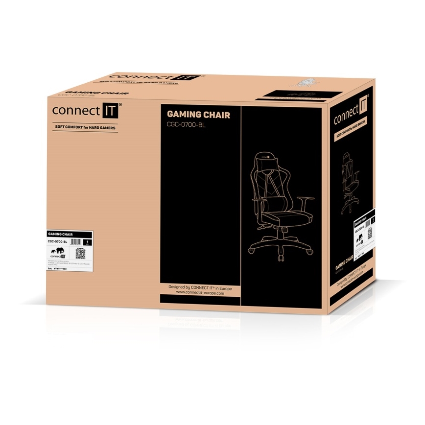 CONNECT IT CGC-0700-BL - Sedia da gioco LeMans Pro nero/blu