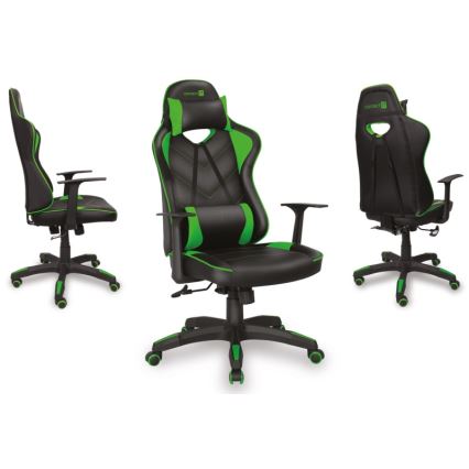 CONNECT IT CGC-0700-GR - Sedia da gaming LeMans Pro nero/verde