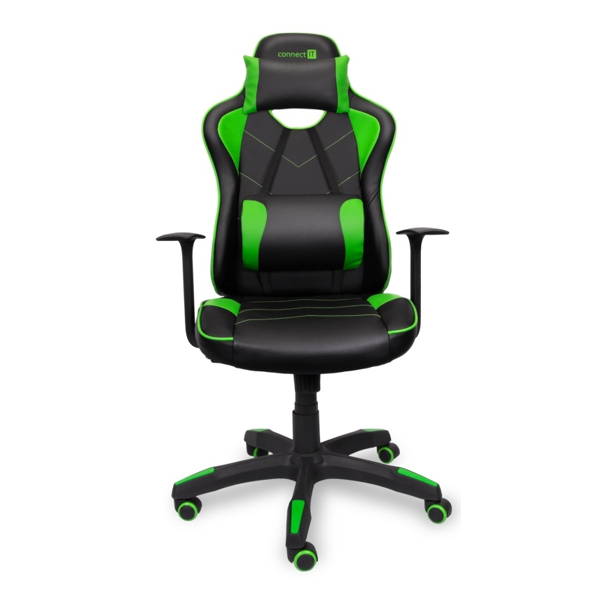 CONNECT IT CGC-0700-GR - Sedia da gaming LeMans Pro nero/verde