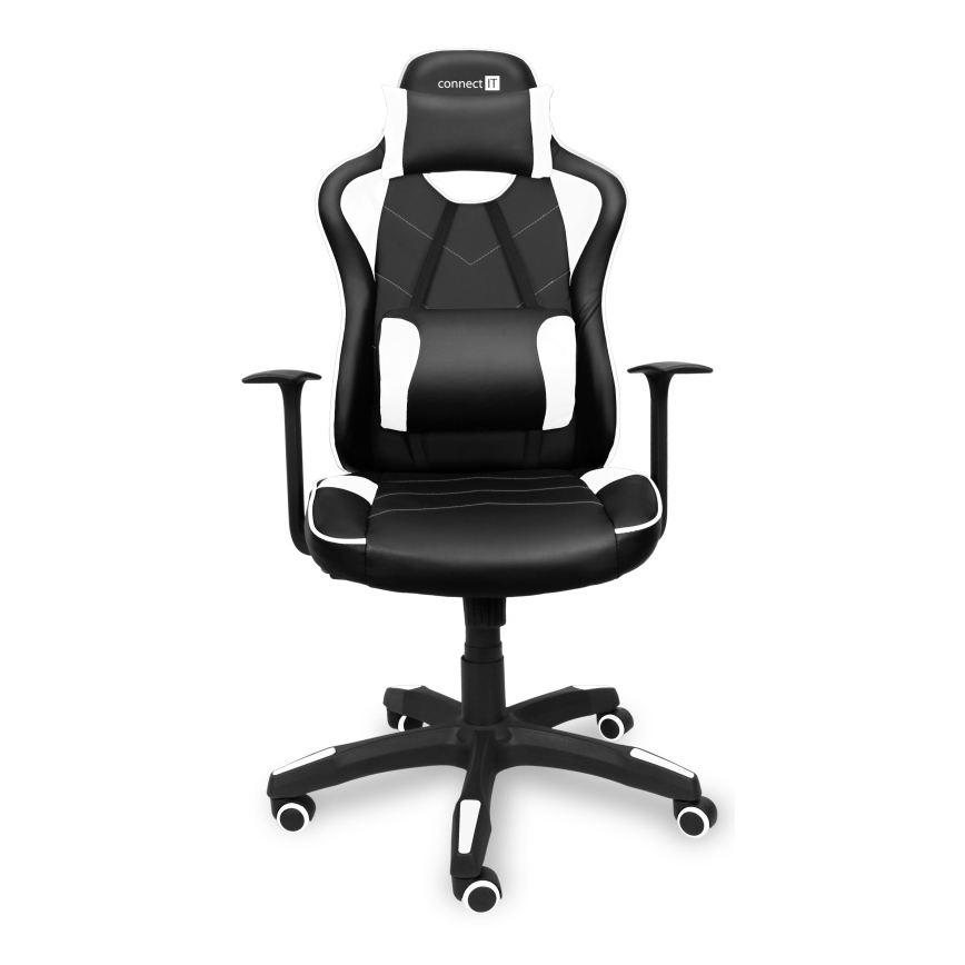 CONNECT IT CGC-0700-WH - Sedia da gaming LeMans Pro nero/bianco
