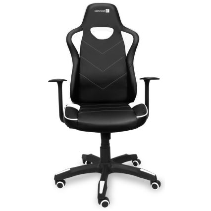 CONNECT IT CGC-0700-WH - Sedia da gaming LeMans Pro nero/bianco