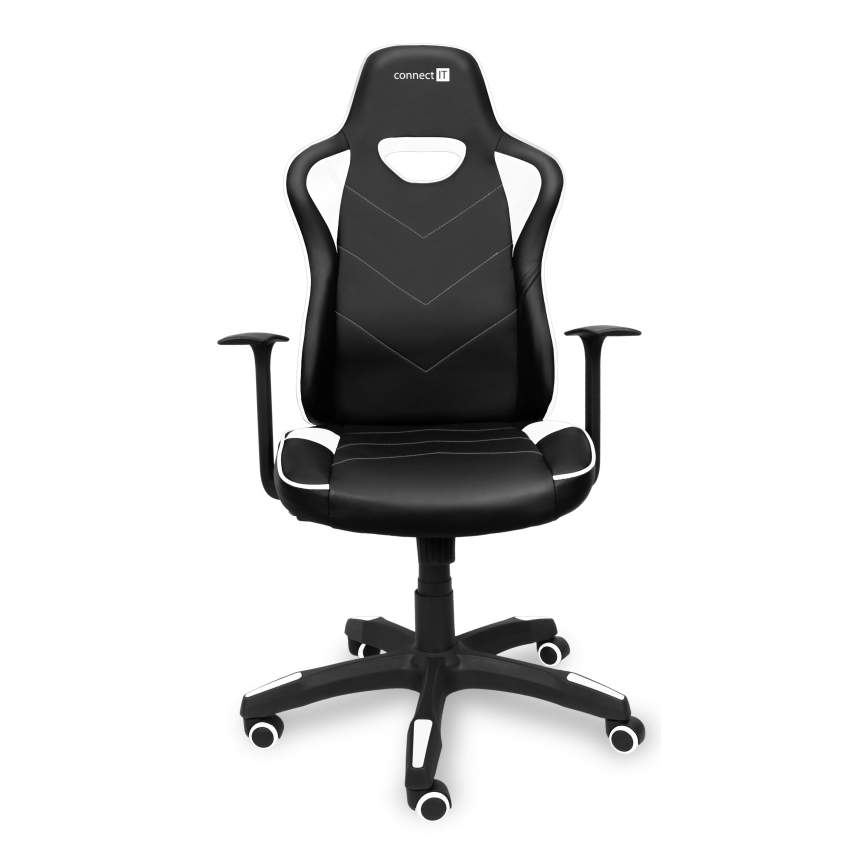 CONNECT IT CGC-0700-WH - Sedia da gaming LeMans Pro nero/bianco
