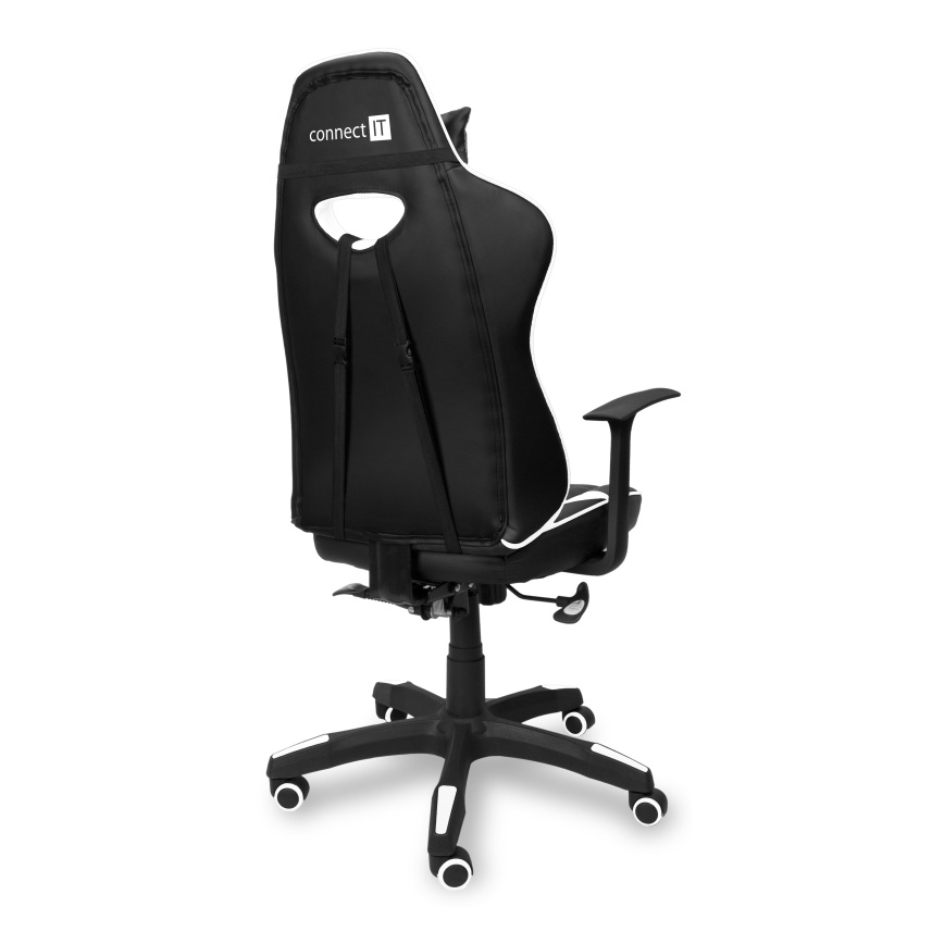 CONNECT IT CGC-0700-WH - Sedia da gaming LeMans Pro nero/bianco
