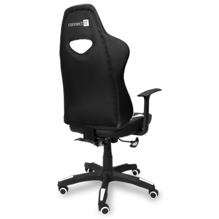 CONNECT IT CGC-0700-WH - Sedia da gaming LeMans Pro nero/bianco