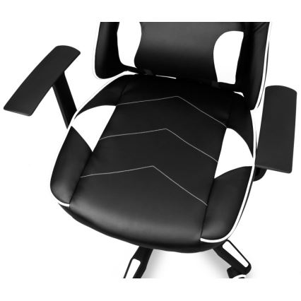 CONNECT IT CGC-0700-WH - Sedia da gaming LeMans Pro nero/bianco