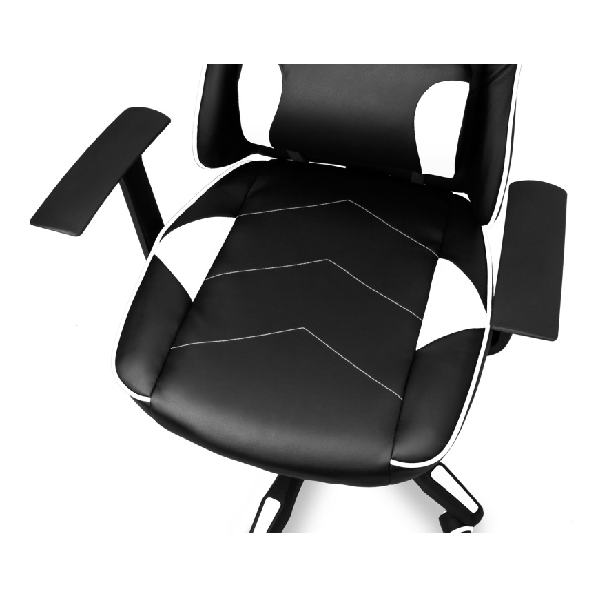 CONNECT IT CGC-0700-WH - Sedia da gaming LeMans Pro nero/bianco